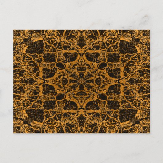 Geel caleidoscoop briefkaart (Voorkant)