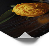 Geel Camellia Flowers Art Print Poster (Hoek)