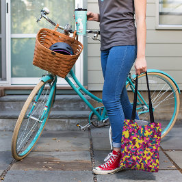 GEEL CAMO PATROON CANVAS TAS