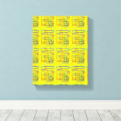 Geel... Canvas Afdruk (Insitu (Houten vloer))