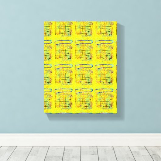 Geel... Canvas Afdruk (Insitu (Houten vloer))