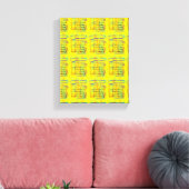 Geel... Canvas Afdruk (Insitu (Woonkamer))