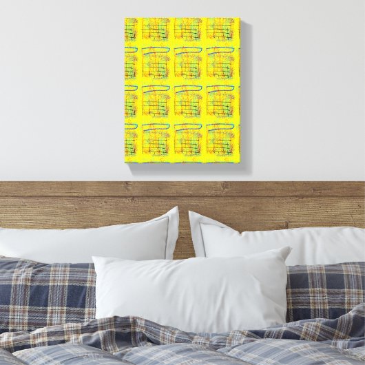 Geel... Canvas Afdruk (Insitu (Slaapkamer))