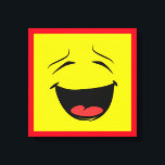 GEEL CANVAS AFDRUK<br><div class="desc">GEEL GEZICHT</div>