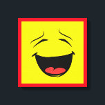 GEEL CANVAS AFDRUK<br><div class="desc">GEEL GEZICHT</div>