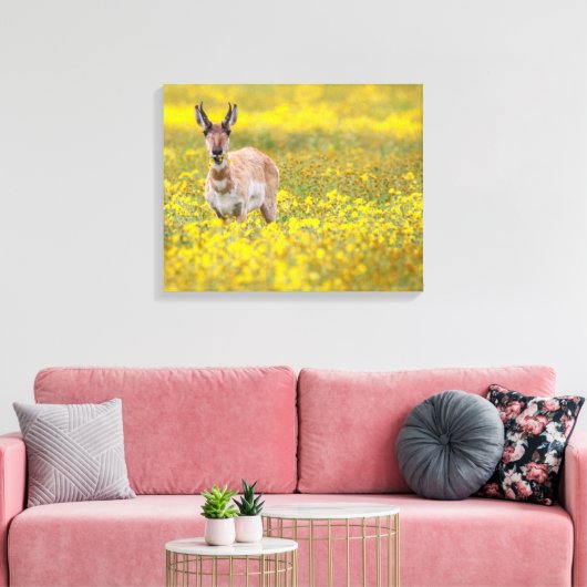 Geel Canvas Afdruk (Insitu (Woonkamer))