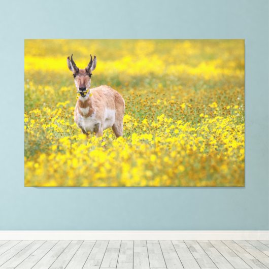 Geel Canvas Afdruk (Insitu (Houten vloer))