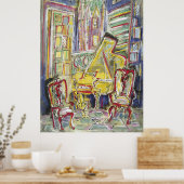 Geel, Cello, Mellow Poster (Keuken)