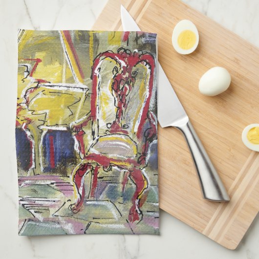 Geel, Cello Theedoek (Quarter Fold)