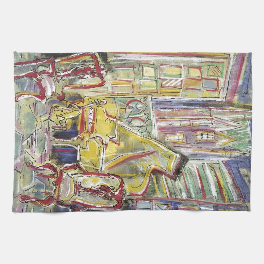 Geel, Cello Theedoek (Horizontaal)