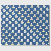 Geel centered Daisy Wrapping Paper Cadeaupapier (Vlak)