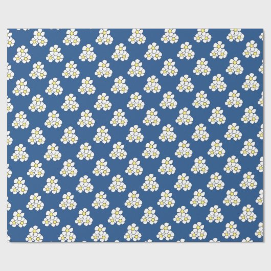 Geel centered Daisy Wrapping Paper Cadeaupapier (Vlak)