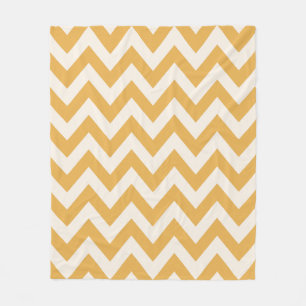 Geel Chevron zigzag patroon Fleece Deken