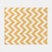 Geel Chevron zigzag patroon Fleece Deken (Voorkant (Horizontaal))