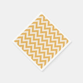 Geel Chevron zigzag patroon Servet (Hoek)