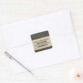 Geel Chic Quatrefoil sparen de Stickers van de Dat (Envelop)