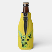 Geel Chihuahua thema fles koeler (Fles Achterkant)