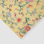 Geel Chinees Bloemen Decoupage Tissue Papier (Detail)
