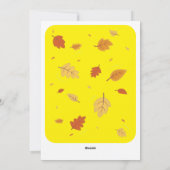 Geel | Chocolade Candy Corn Paar | Herfst Feestdagenkaart (Achterkant)