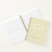 Geel Christelijk werkwoord 31:3 Verse Recipe Book Notitieboek (Binnen)