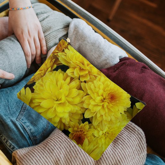 Geel chrysanthemum Blooms Floral Etui