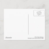 Geel chrysanthemum briefkaart (Achterkant)