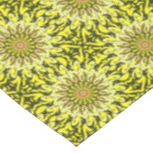 Geel Chrysanthemum Floral Abstract gepatterd Tafelkleed (Gekanteld)