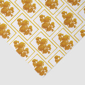 Geel chrysanthemum Moederdag Tissuepapier (Detail)