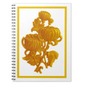 Geel chrysanthemum notitieboek (Voorkant)