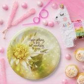 Geel Chrysanthemum Partij Papier Bord Gezegde (Feest)