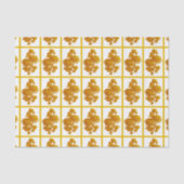 Geel chrysanthemum tissuepapier (Voorkant)