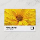 Geel chrysanthemum visitekaartje (Voorkant)