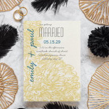 Geel Chrysanthumum bruiloft