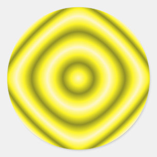 geel cirkelen ronde sticker