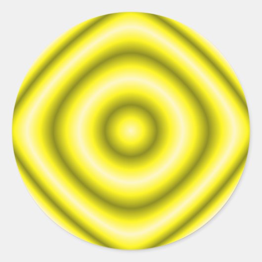 geel cirkelen ronde sticker (Voorkant)