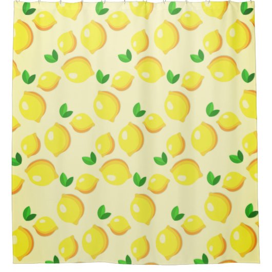 Geel citroen douchegordijn (Voorkant)