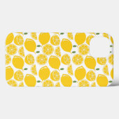 Geel citroenpatroon Case-Mate iPhone case (Achterkant (horizontaal))