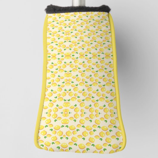 Geel citroenpatroon golfheadcover (Draai 90)