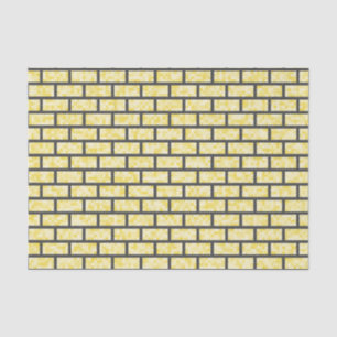 Geel, Classic, 8-bits geïnspireerd patroon van ste Tissuepapier