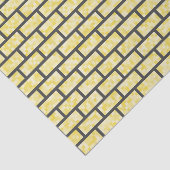 Geel, Classic, 8-bits geïnspireerd patroon van ste Tissuepapier (Detail)