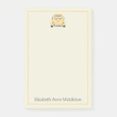 Geel Classic  Buggy Bug Car Gepersonaliseerd Post-it® Notes (Voorkant)