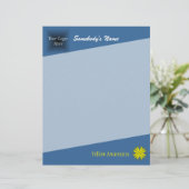Geel Clover Ribbon door Kenneth Yoncich (Staand voorkant)