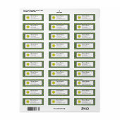 Geel Clover Ribbon door Kenneth Yoncich Etiket (Full Sheet)