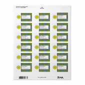 Geel Clover Ribbon door Kenneth Yoncich Etiket (Full Sheet)
