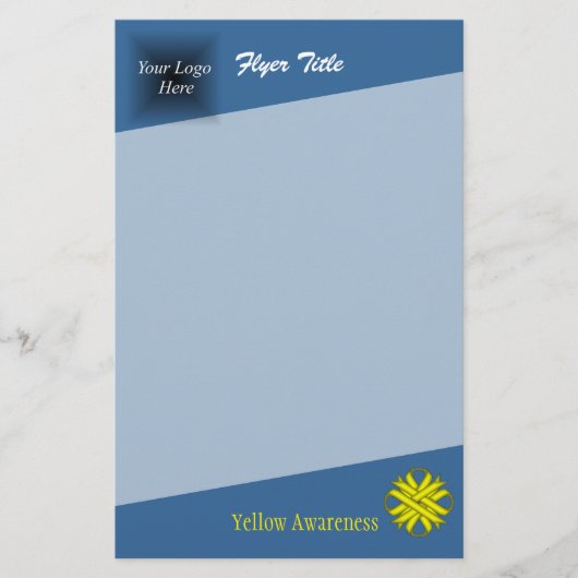 Geel Clover Ribbon door Kenneth Yoncich Flyer (Voorkant)