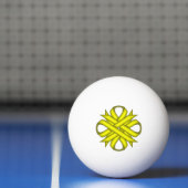 Geel Clover Ribbon door Kenneth Yoncich Pingpongbal (Net)
