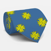 Geel Clover Ribbon door Kenneth Yoncich Stropdas (Opgerold)