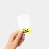 Geel CNA-badge dubbelzijdig Badge (Handheld)