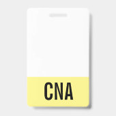 Geel CNA-badge dubbelzijdig Badge (Achterkant)