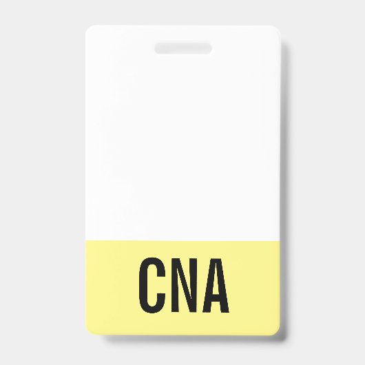Geel CNA-badge dubbelzijdig Badge (Voorzijde)